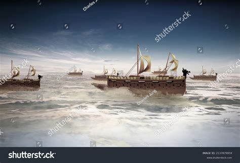 Turtle Ship Made 3d Illustration Stock Illustration 2137879959 ...