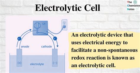 Electrolytic Cell: Definition, Principle, Components, Applications