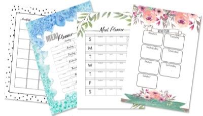FREE Printable Meal Plan Template | Customize Before You Print