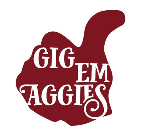 Gig Em Aggies Vinyl Car sticker Decal by JoyfulPixels on Etsy