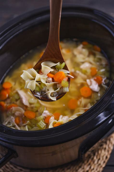 Easy Crock Pot Turkey Noodle Soup - A Southern Soul