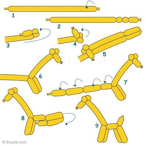 Step by step instructions to make balloon giraffe | Balloon animals ...