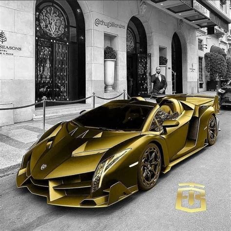 🔱 | Luxury Supercars on Instagram: “Would you drive this gold Lamborghini Veneno if you could? 🤔 ...