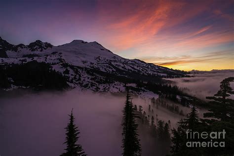 Mount Baker Sunrise Peaceful Morning Photograph by Mike Reid - Fine Art America