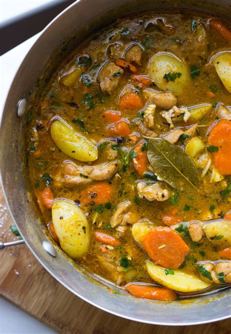 One-Pot Chicken Stew (The Easiest Stew Ever) - Little Broken