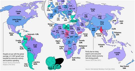 Mapped: GDP Growth by Country in 2021 | Flipboard