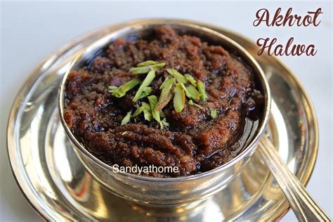 Akhrot halwa recipe, Walnut halwa - Sandhya's recipes