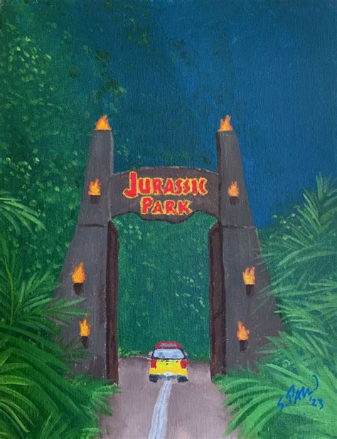 Jurassic Park Gate by DubyaScott on DeviantArt