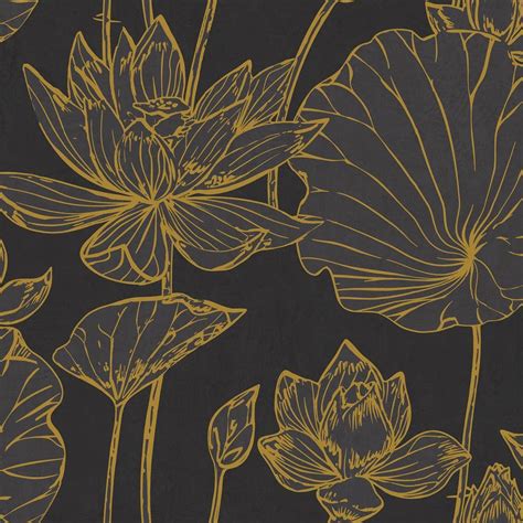 Seabrook Designs Lotus Floral Paper Strippable Roll (Covers 60.75 sq ...