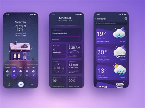 Weather App UI Design (Community) | Figma