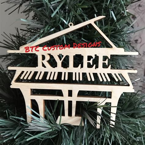 Piano Ornament piano personalized ornament Music lover | Etsy