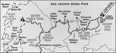 MtSanJacintoSP.jpg (551×255) | San jacinto, Trail maps, San