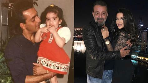 Young Sanjay Dutt poses with daughter Trishala in throwback pic, shares ...