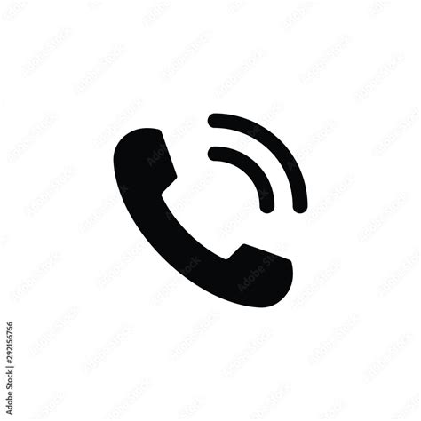 Cell phone icon vector. Telephone icon symbol Stock Vector | Adobe Stock