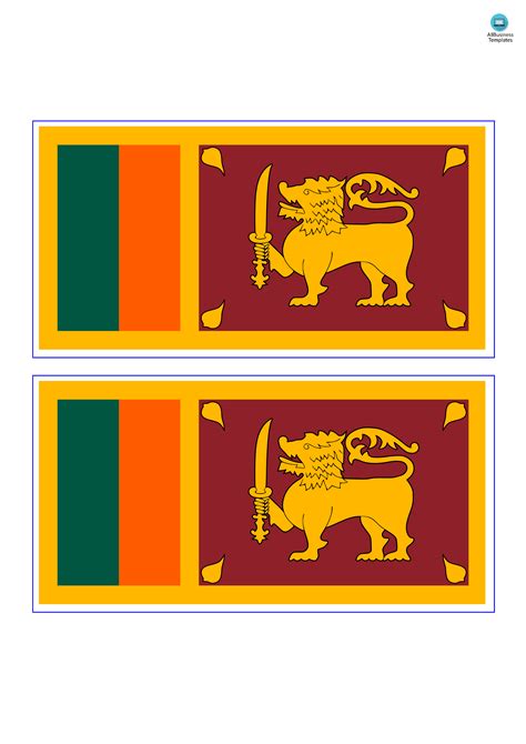 Sri Lanka Flag | Templates at allbusinesstemplates.com