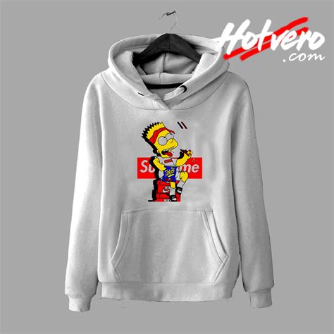 New Bart Simpson Parody Supreme Nike Hoodie - Hotvero.com