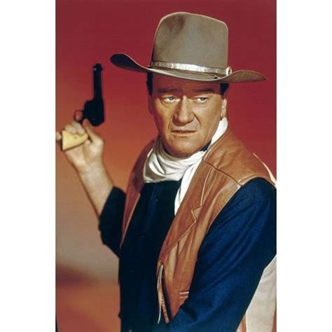 John Wayne in El Dorado holding pistol iconic portrait 1967 24x36 ...