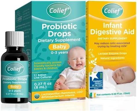 Amazon.com: Colief Infant Digestive Aid and Probiotic Drops Bundle | 1.1 Billion Live Cultures ...