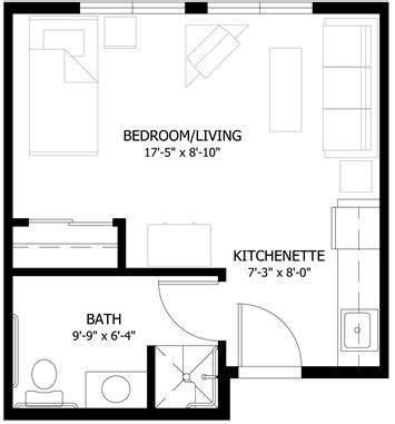 20+ Narrow Studio Apartment Layout – The Urban Decor