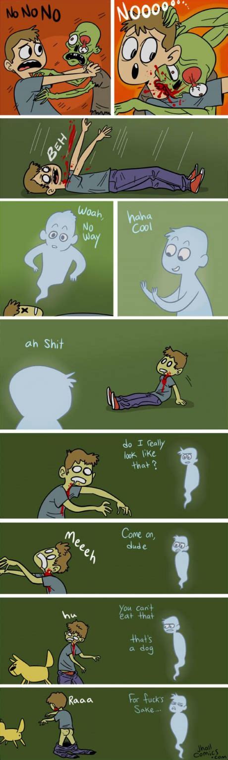 When A Zombie And A Ghost Come From The Same Person - Comic & Webtoon | Funny comics, Tumblr ...