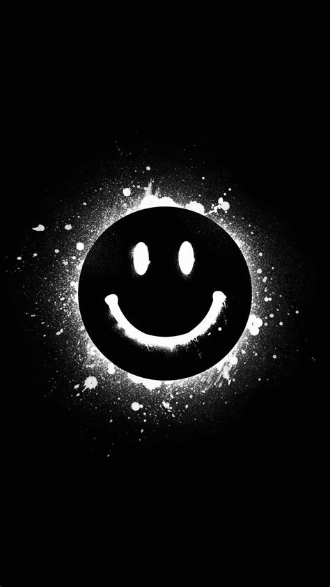 a black and white photo of a smiley face