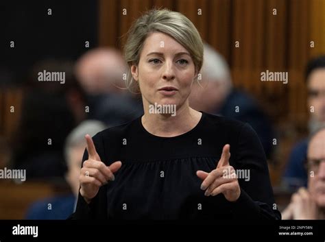 Foreign Affairs Minister Melanie Joly rises during Question Period ...