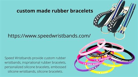 custom made rubber bracelets | Speed Wristbands provide cust… | Flickr