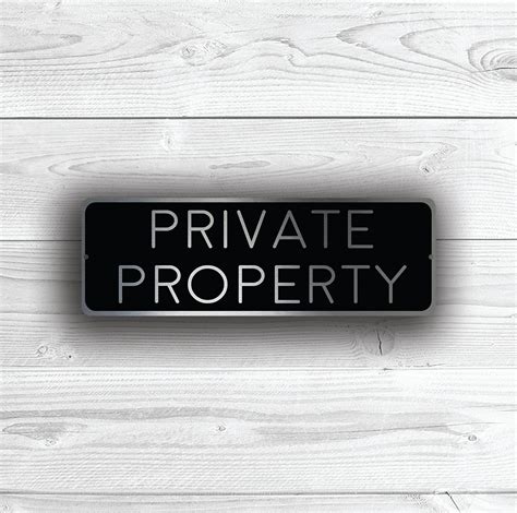 Private Property Sign - Classic Metal Signs