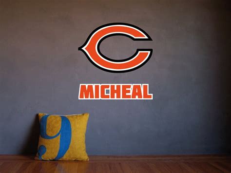 Chicago Bears Logo Wall Decal NFL Wall Decal sticker american | Etsy