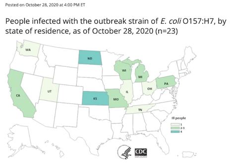 CDC: Two Mystery E. coli O157:H7 Outbreaks, 44 Sick, 1 Dead