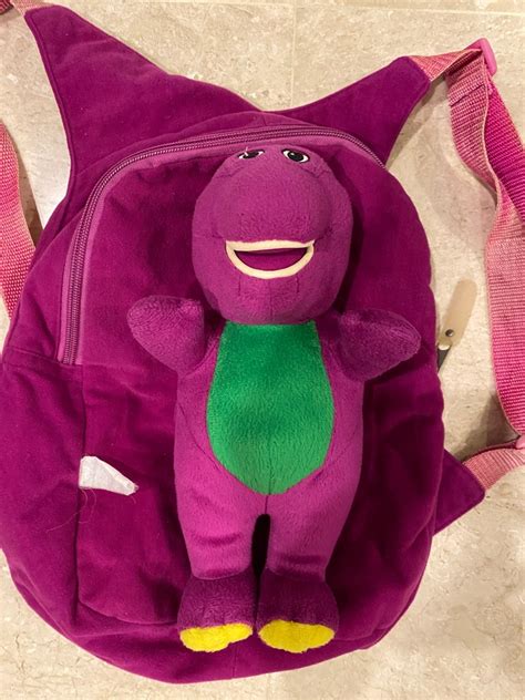 Barney Backpack, Women's Fashion, Bags & Wallets, Backpacks on Carousell