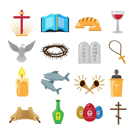 Conjunto de ícones do cristianismo - Download Vetores Gratis, Desenhos de Vetor, Modelos e Clipart