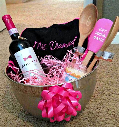 Bridal Shower Present | Bridal shower gift baskets, Bridal shower presents, Wedding shower gift