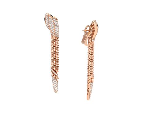 Serpenti Earrings Rose Gold 359387 | Earrings | Bulgari Official Store