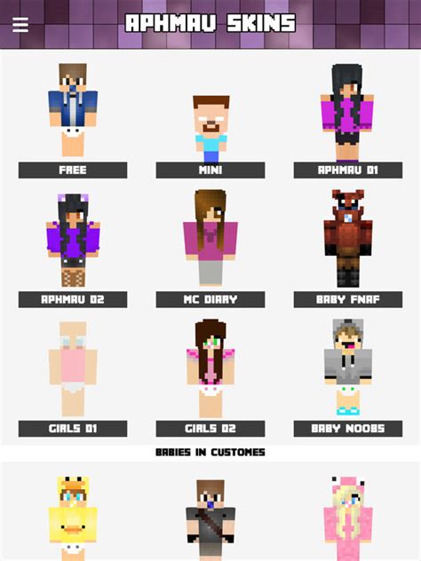 APHMAU SKINS FREE MC Diaries Skin for Minecraft PE by PHAN XUAN LAM