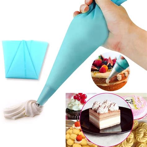 2017 Large piping tips icing Bags DIY Pastry Cake tool homemade bag ...