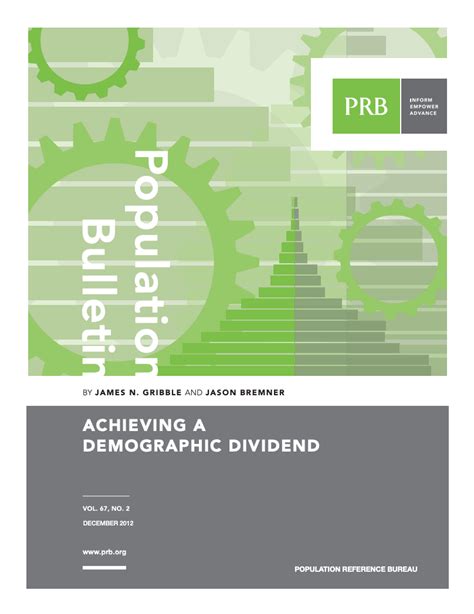 Achieving a Demographic Dividend | PRB