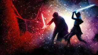 Rey vs Kylo Ren, Lightsaber, Star Wars The Rise of Skywalker, 4K, #5.1607 Wallpaper PC Desktop