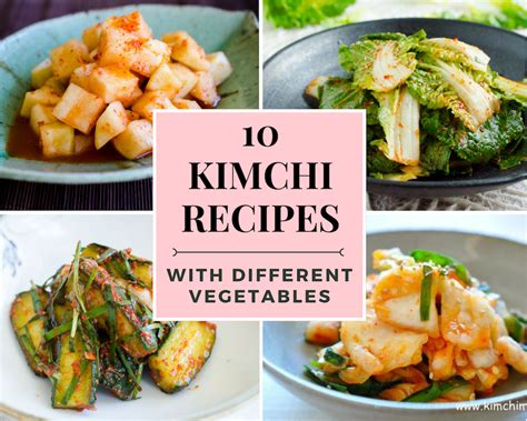 10 Kimchi Recipes with Different Vegetables (Part II) | Kimchimari