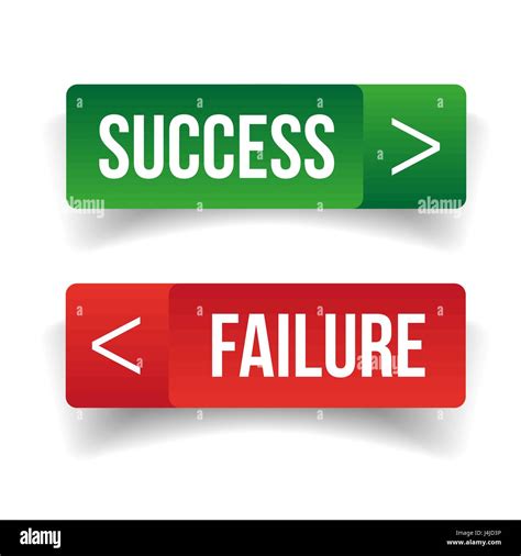 Success Failure sign button Stock Vector Image & Art - Alamy