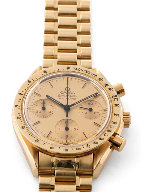 Omega Speedmaster Reduced yellow gold | Important Modern & Vintage ...