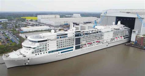 Watch : Silversea Cruises Floats-Out First Luxury, Hybrid Cruise Ship - The Silver Nova