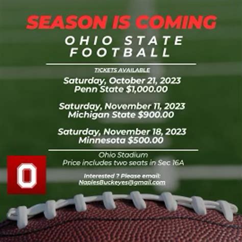 Game Tickets - Naples Buckeyes Ohio State Alumni Club and Game Watch