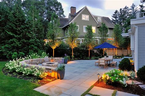 Winchester Massachusetts backyard renovation - Transitional - Landscape - Boston - by Sallie ...