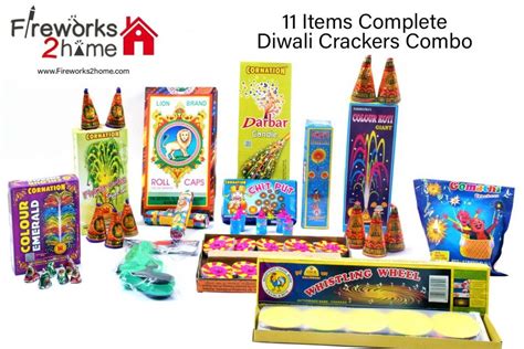 Buy Diwali Crackers/Fireworks Gift Box (11 Items) Online- Ahmedabad