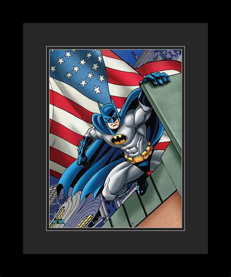 Batman - Patriotic Fine Art Giclee Framed - Classic Moments