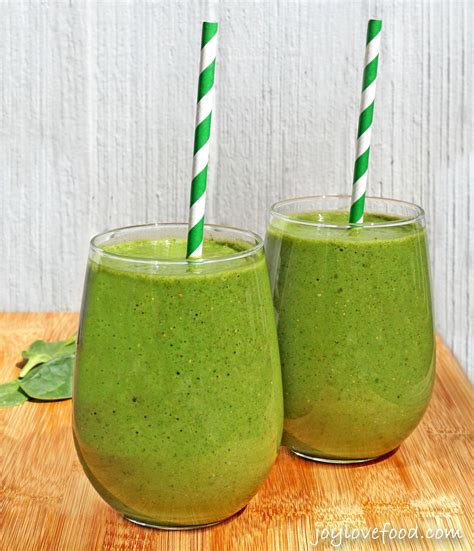 Spinach Banana Chia Seed Smoothies - Joy Love Food