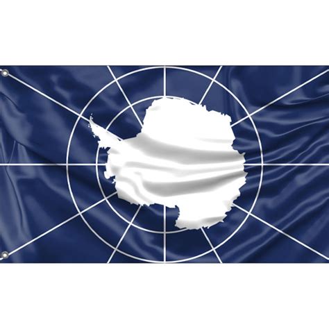 Antarctic Treaty Flag Unique Design Print High Quality Materials Size ...