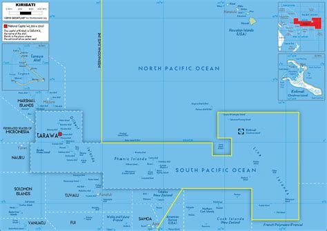 Large size Road Map of Kiribati - Worldometer