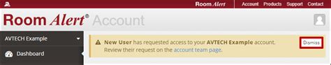 How To Dismiss In-App Notifications In Your RoomAlert.com Account - AVTECH